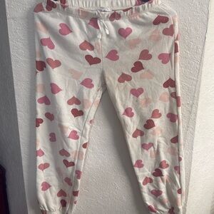 Girls size 10-12 valentines sweatpants.